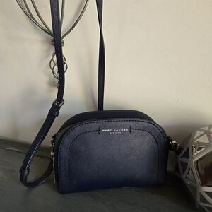 Marc Jacobs Playback Dome Crossbody Bag Navy Blue